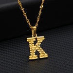 Load image into Gallery viewer, Initial Letters Gold-Plated Pendant Necklace
