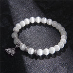 Load image into Gallery viewer, Lovely White Beads Charm Bracelet
