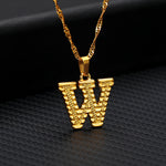 Load image into Gallery viewer, Initial Letters Gold-Plated Pendant Necklace
