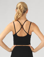 Load image into Gallery viewer, Split Shoulder Strap Crop Top
