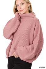 Load image into Gallery viewer, Oversized Turtleneck Sweater
