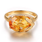 Load image into Gallery viewer, Engagement Ring Citrine Gemstone Ring
