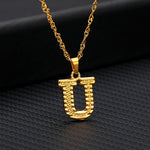 Load image into Gallery viewer, Initial Letters Gold-Plated Pendant Necklace
