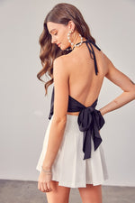 Load image into Gallery viewer, Open Back Tie Bow Top
