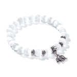 Load image into Gallery viewer, Lovely White Beads Charm Bracelet
