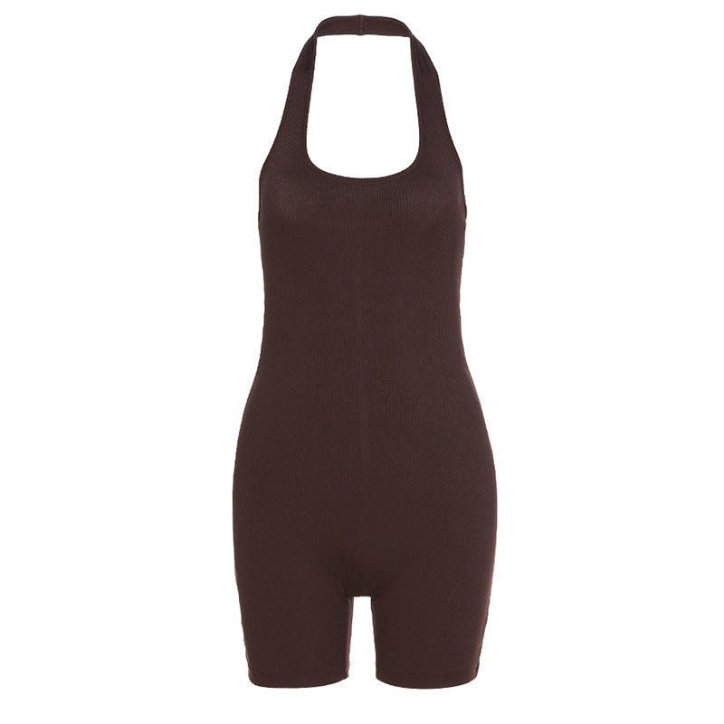 Sexy Halter Short Jumpsuit