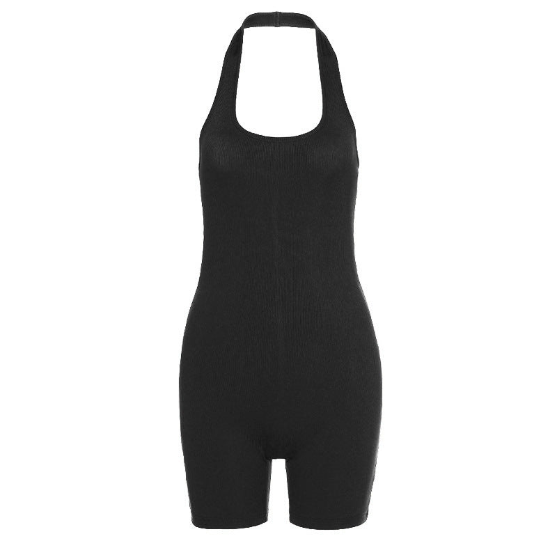 Sexy Halter Short Jumpsuit