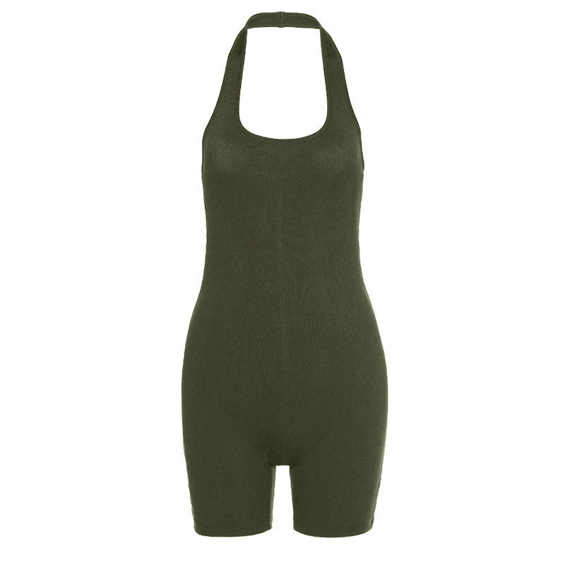 Sexy Halter Short Jumpsuit