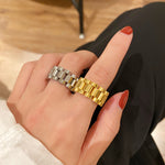 Load image into Gallery viewer, Retro Personality Titanium Steel Chain Ring
