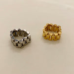 Load image into Gallery viewer, Retro Personality Titanium Steel Chain Ring
