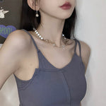 Load image into Gallery viewer, Luminous Pearl Stitching Necklace
