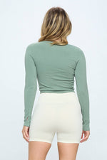 Load image into Gallery viewer, Seamless long sleeve workout top Sport Top
