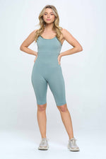 Load image into Gallery viewer, Seamless  Rib Romper Jumpsuit Set
