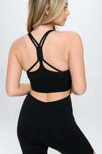 Load image into Gallery viewer, Criss Cross Back Sports Bra Active Wear
