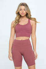 Load image into Gallery viewer, Criss Cross Back Sports Bra Active Wear
