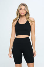 Load image into Gallery viewer, Criss Cross Back Sports Bra Active Wear
