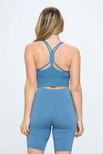 Load image into Gallery viewer, Criss Cross Back Sports Bra Active Wear
