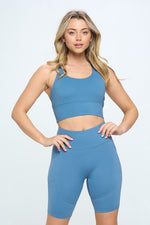 Load image into Gallery viewer, Criss Cross Back Sports Bra Active Wear
