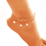 Load image into Gallery viewer, Women&#39;s Alloy Anklet  Pearls
