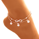 Load image into Gallery viewer, Women&#39;s Alloy Anklet  Pearls
