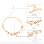 Load image into Gallery viewer, Women&#39;s Alloy Anklet  Pearls
