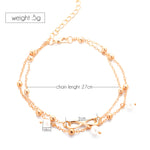 Load image into Gallery viewer, Women&#39;s Alloy Anklet  Pearls
