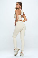 Load image into Gallery viewer, 2 Piece Activewear Set with Cut-Out Detail
