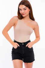 Load image into Gallery viewer, One Shoulder Bodysuit
