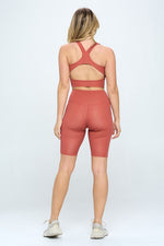 Load image into Gallery viewer, 2 Piece Gingham print activewear set
