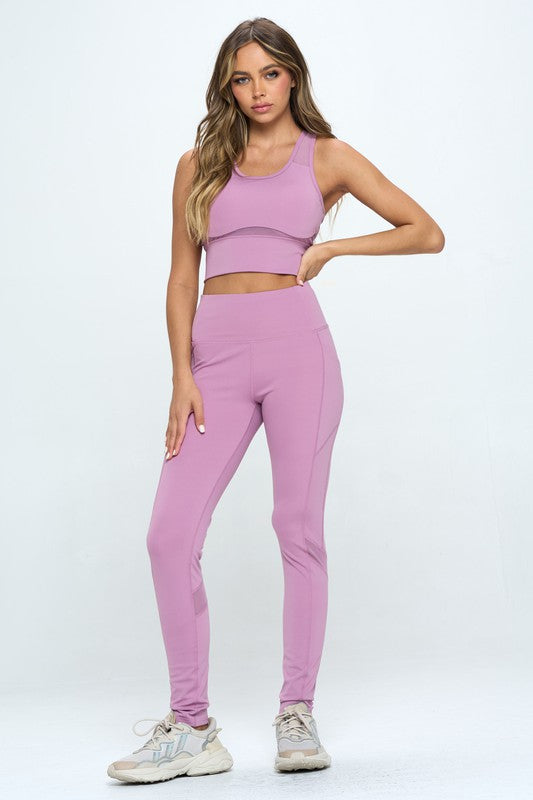 2 Piece Activewear Set Cut Out Detail