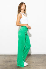 Load image into Gallery viewer, Front Slit Wide Leg Tencel Pants
