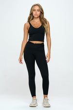 Load image into Gallery viewer, 2 Piece Activewear Set Top and Leggings
