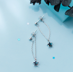 Load image into Gallery viewer, Blue Star Five-pointed  Earrings
