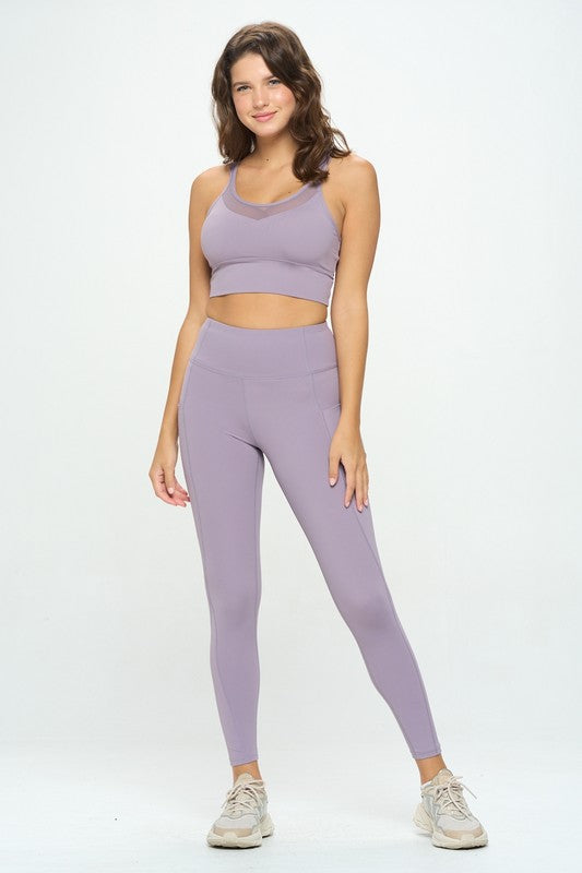 2 Piece Activewear Set Top and Leggings