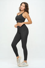 Load image into Gallery viewer, 2 Piece Activewear Set Top and Leggings
