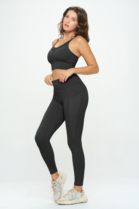 2 Piece Activewear Set Top and Leggings