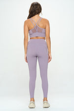 Load image into Gallery viewer, 2 Piece Activewear Set Top and Leggings
