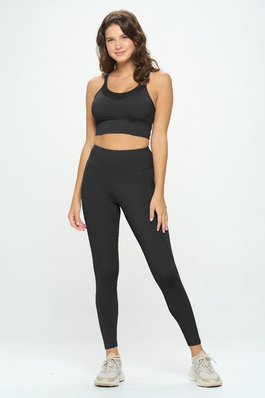 2 Piece Activewear Set Top and Leggings