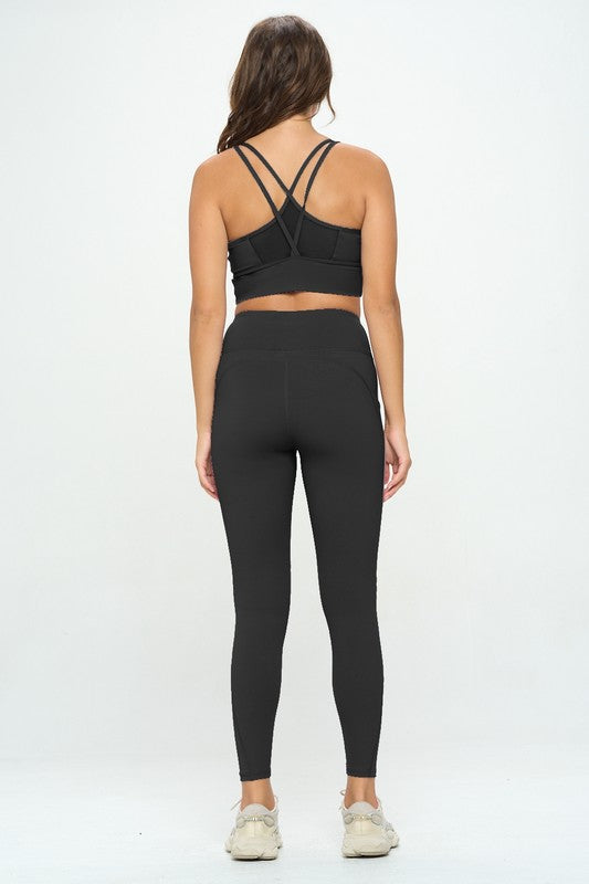 2 Piece Activewear Set Top and Leggings