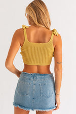 Load image into Gallery viewer, Shoulder Tie Knit Tank
