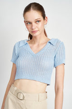 Load image into Gallery viewer, Audrey Ribbed Knit Crop Top
