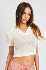 Load image into Gallery viewer, Audrey Ribbed Knit Crop Top
