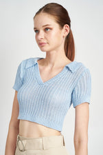 Load image into Gallery viewer, Audrey Ribbed Knit Crop Top
