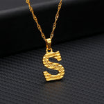 Load image into Gallery viewer, Initial Letters Gold-Plated Pendant Necklace
