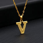 Load image into Gallery viewer, Initial Letters Gold-Plated Pendant Necklace
