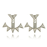 Load image into Gallery viewer, Illusion Pointed Arrow Stud Earrings
