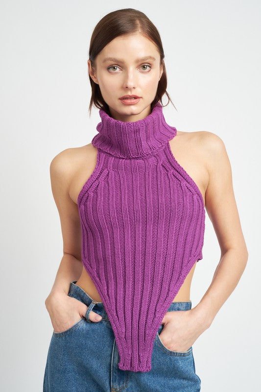 Claire Turtleneck Knit Top