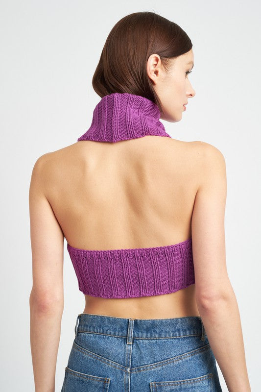 Claire Turtleneck Knit Top