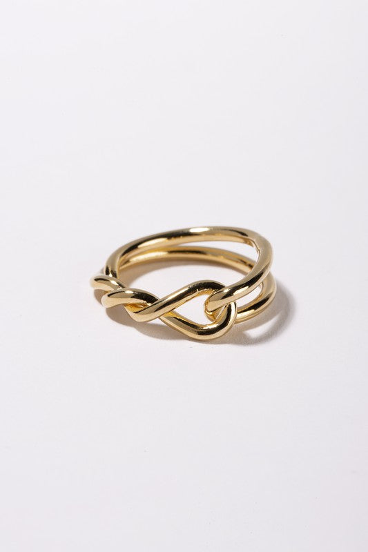 Lola Gold Twisted Loop Ring