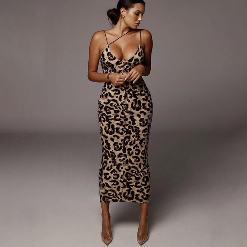 Nori Animal Print Bodycon Dress